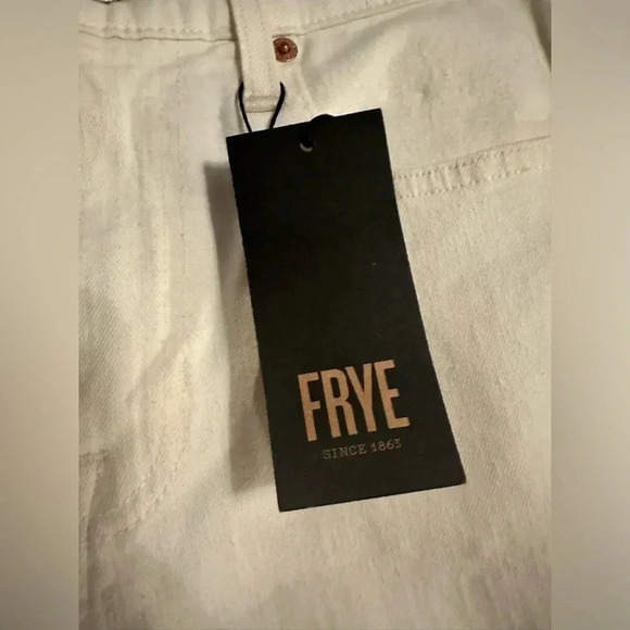 NWT FRYE Veronica Cropped Skinny Stretch Jeans Winter White size 28 - Picture 10 of 12